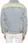 Balenciaga light blue Branded denim jacket