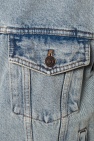 Balenciaga light blue Branded denim jacket