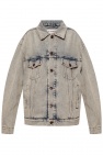 Balenciaga light blue Branded denim jacket