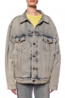 Balenciaga light blue Branded denim jacket