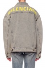 Balenciaga light blue Branded denim jacket