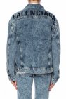 Balenciaga Logo-embroidered denim jacket