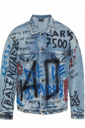 Printed denim jacket od Balenciaga