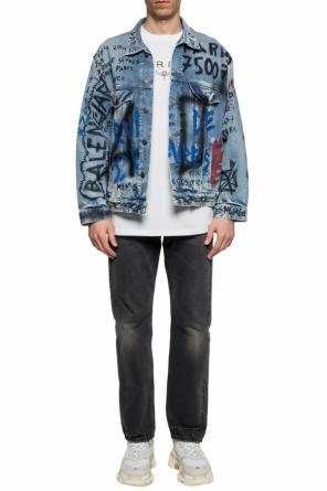 Printed denim jacket od Balenciaga