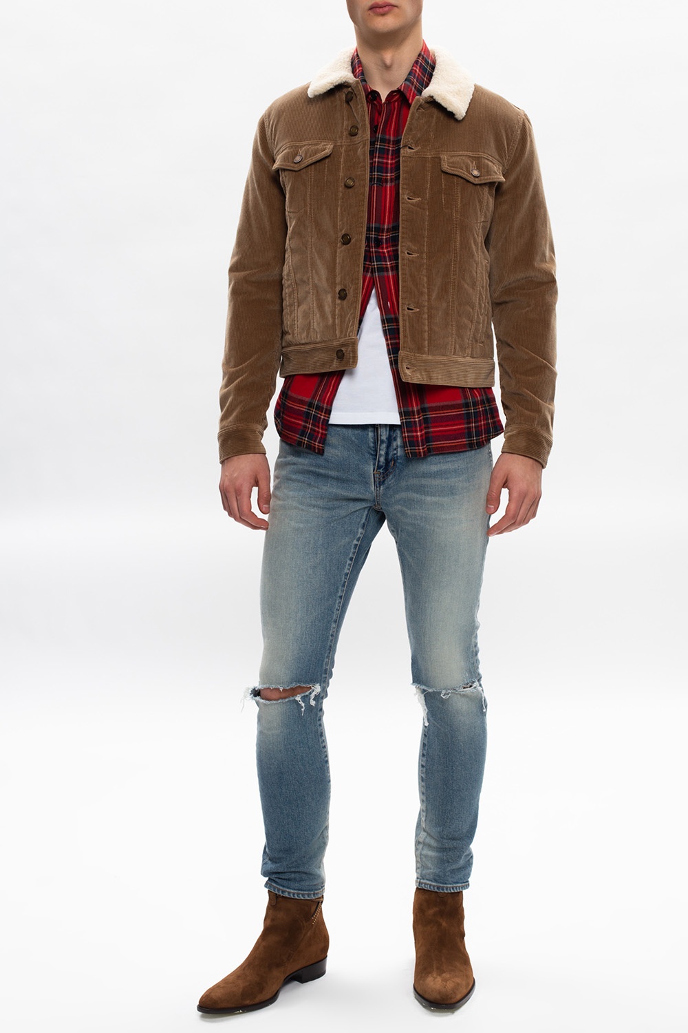 Saint Laurent Shearling lined jacket