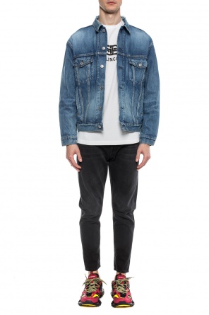 Logo-printed denim jacket od Balenciaga