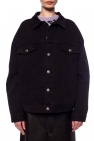 Balenciaga BLACK Branded denim jacket