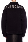 Balenciaga BLACK Branded denim jacket