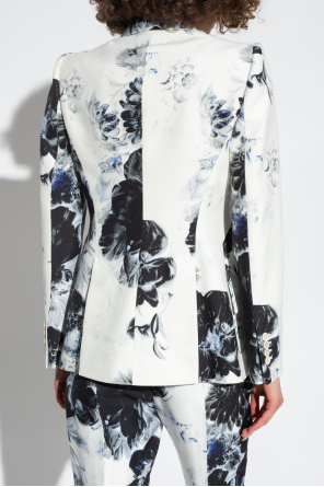 Alexander McQueen Blazer with floral motif