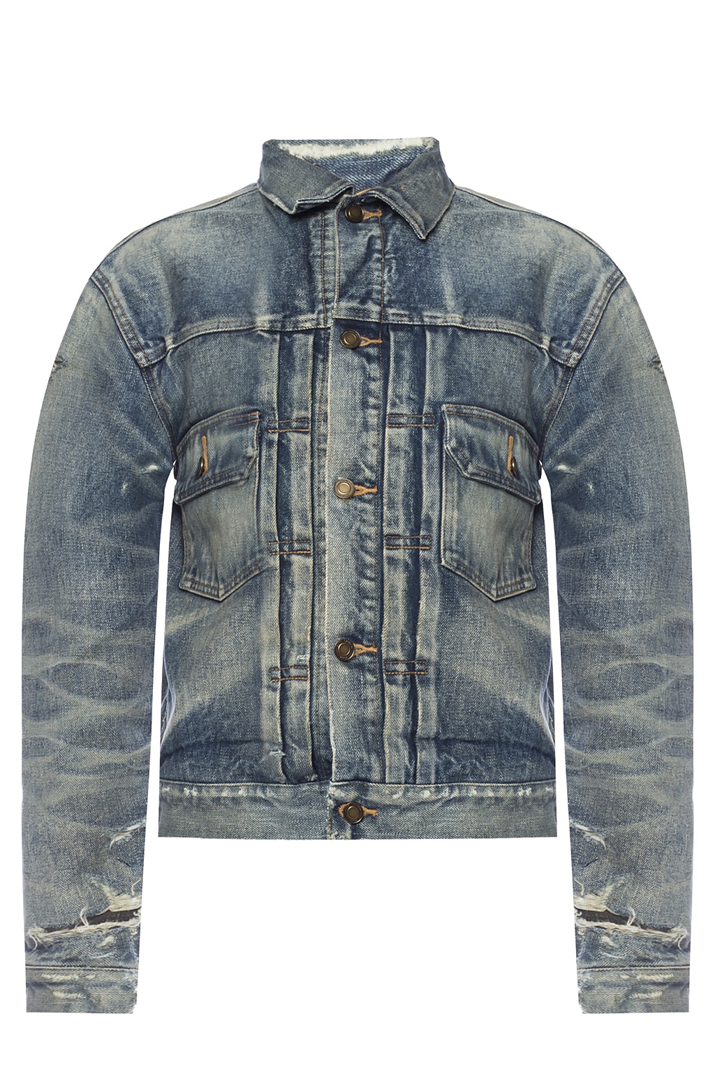 saint laurent denim jacket women's