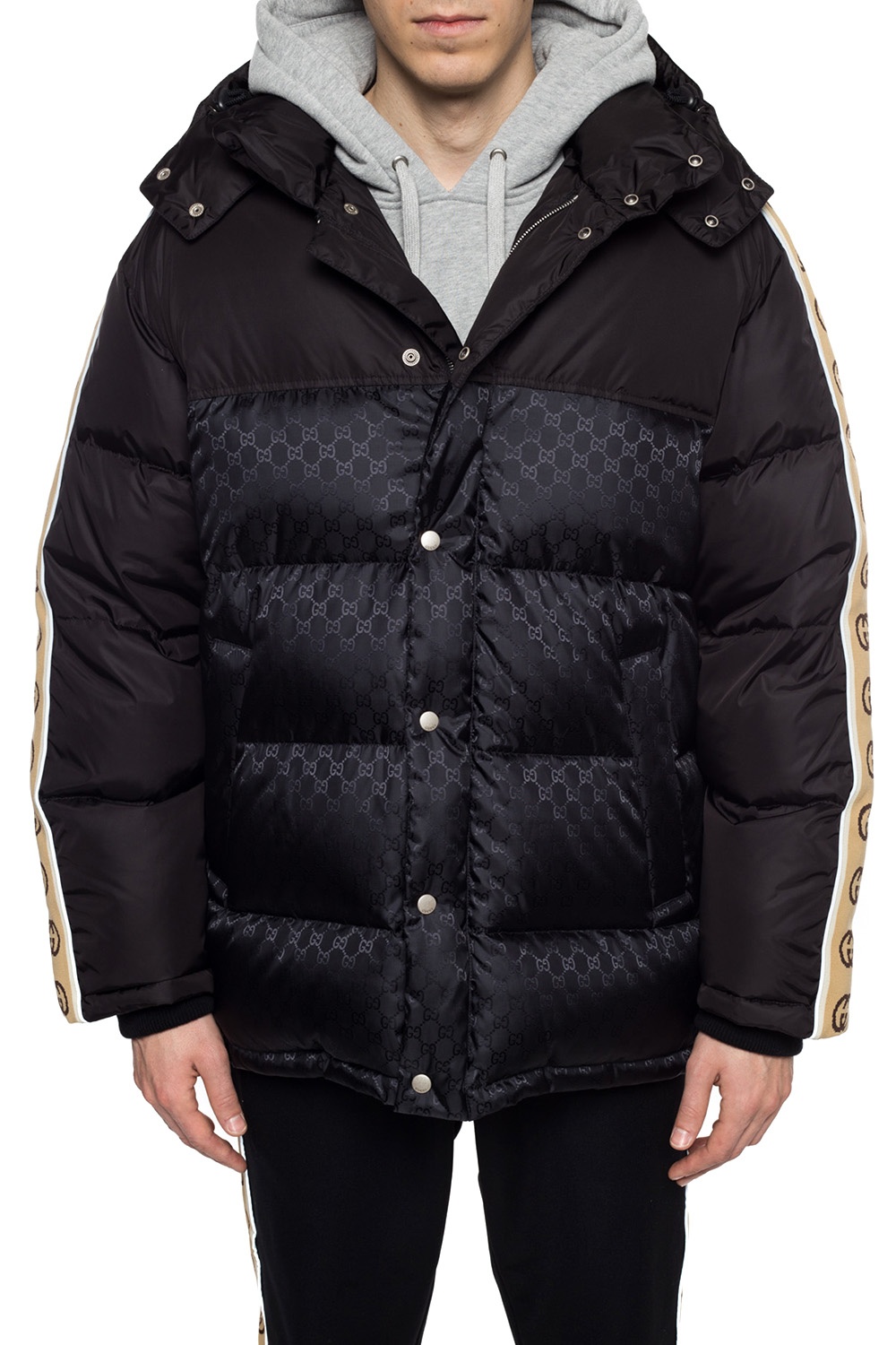 Black Quilted down jacket Gucci - Vitkac GB