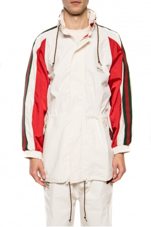 Gucci Rain jacket with ‘Web’ stripes