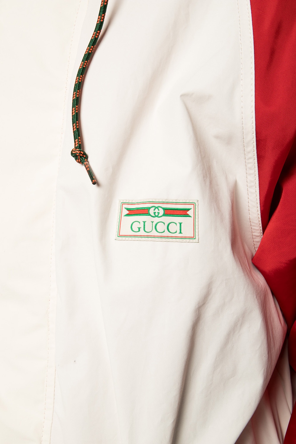 gucci Season Rain jacket with ‘Web’ stripes