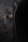 Gucci Leather jacket with logo