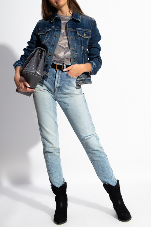 Saint Laurent Distressed denim jacket