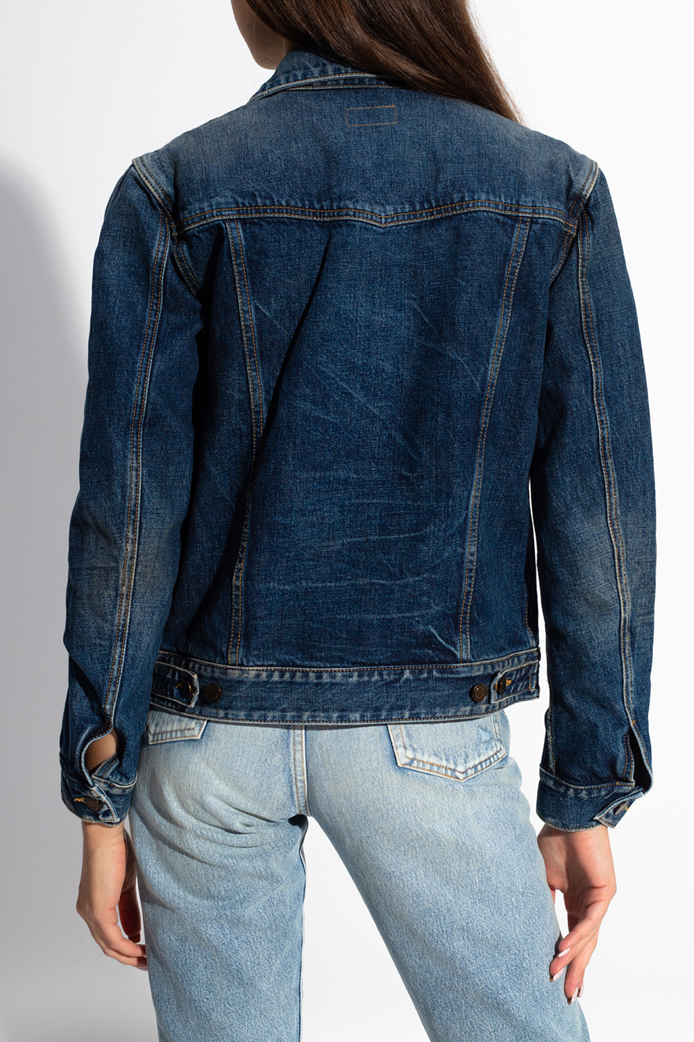 Saint Laurent Distressed denim jacket