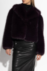 STAND STUDIO PURPLE Shearling coat Samara
