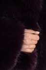 STAND STUDIO PURPLE Shearling coat Samara