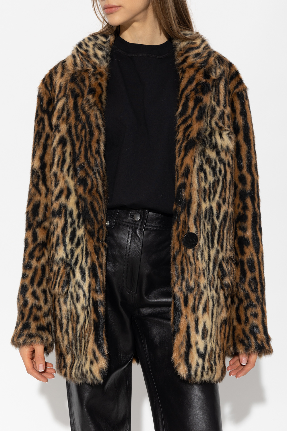 STAND STUDIO ‘Jumbo’ faux fur trefoil jacket