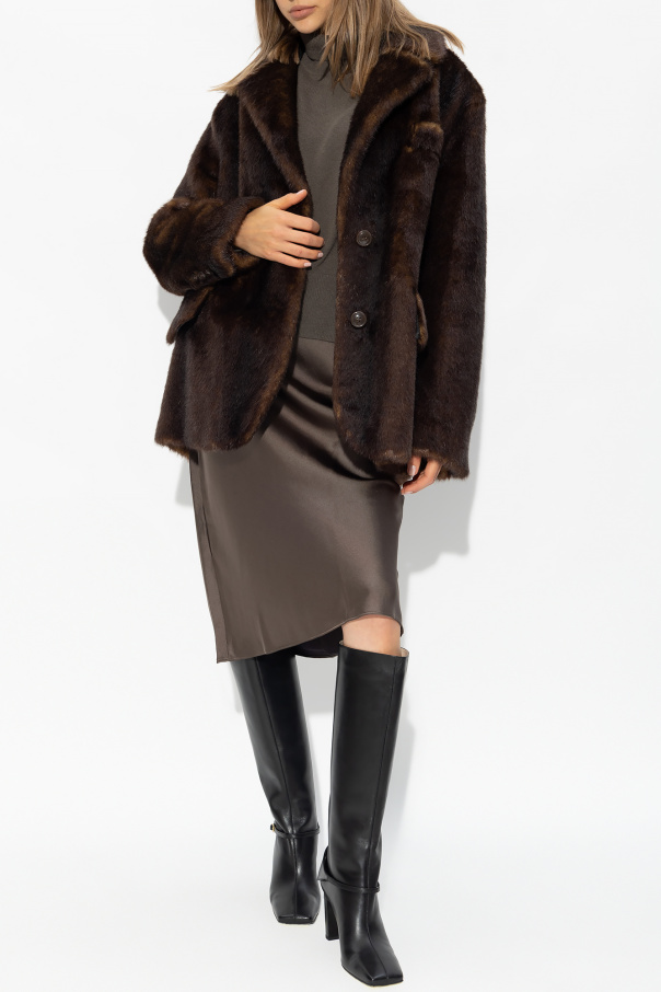 STAND STUDIO ‘Belinda’faux fur jacket