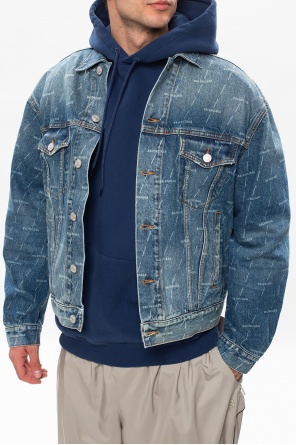 Balenciaga Denim Odlo jacket with logo