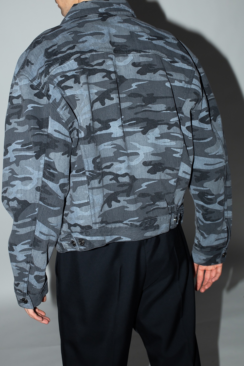 Balenciaga Camo-printed denim jacket