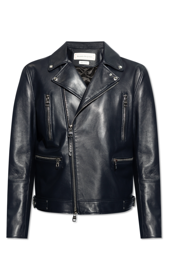 Leather jacket od Alexander McQueen