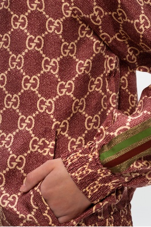 Gucci Jedwabna kurtka z logo