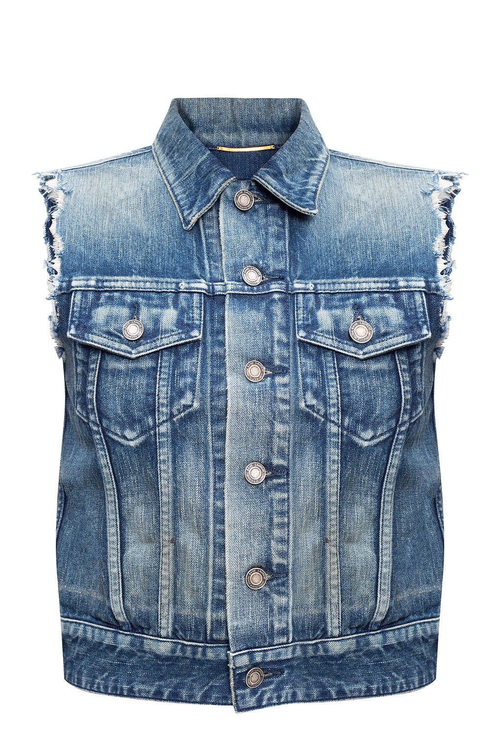 saint laurent denim vest