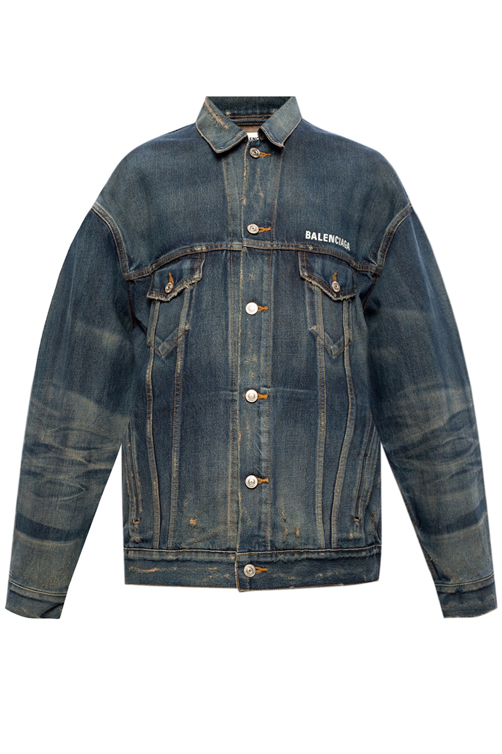 Jacket Balenciaga Blue size M International in Denim  Jeans  32246825