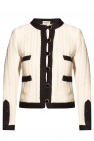 Saint Laurent cream Cardigan with pockets