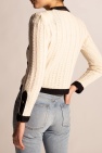 Saint Laurent cream Cardigan with pockets