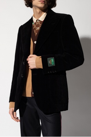 gucci bomber Blazer with peaked lapels