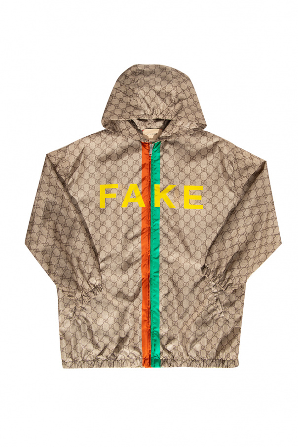 Gucci Kids Patterned hooded jacket