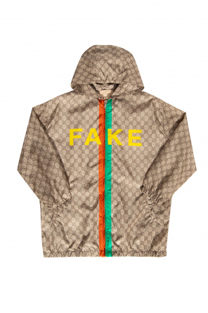 Gucci coated GG Supreme-print canvas coat