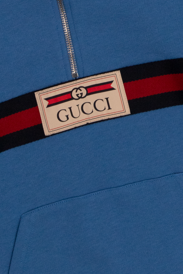 Gucci Kids Куртка з хутром Navy gucci оригінал