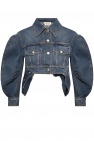Alexander McQueen BLUE Asymmetrical denim jacket