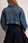 Alexander McQueen BLUE Asymmetrical denim jacket