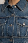 Alexander McQueen BLUE Asymmetrical denim jacket