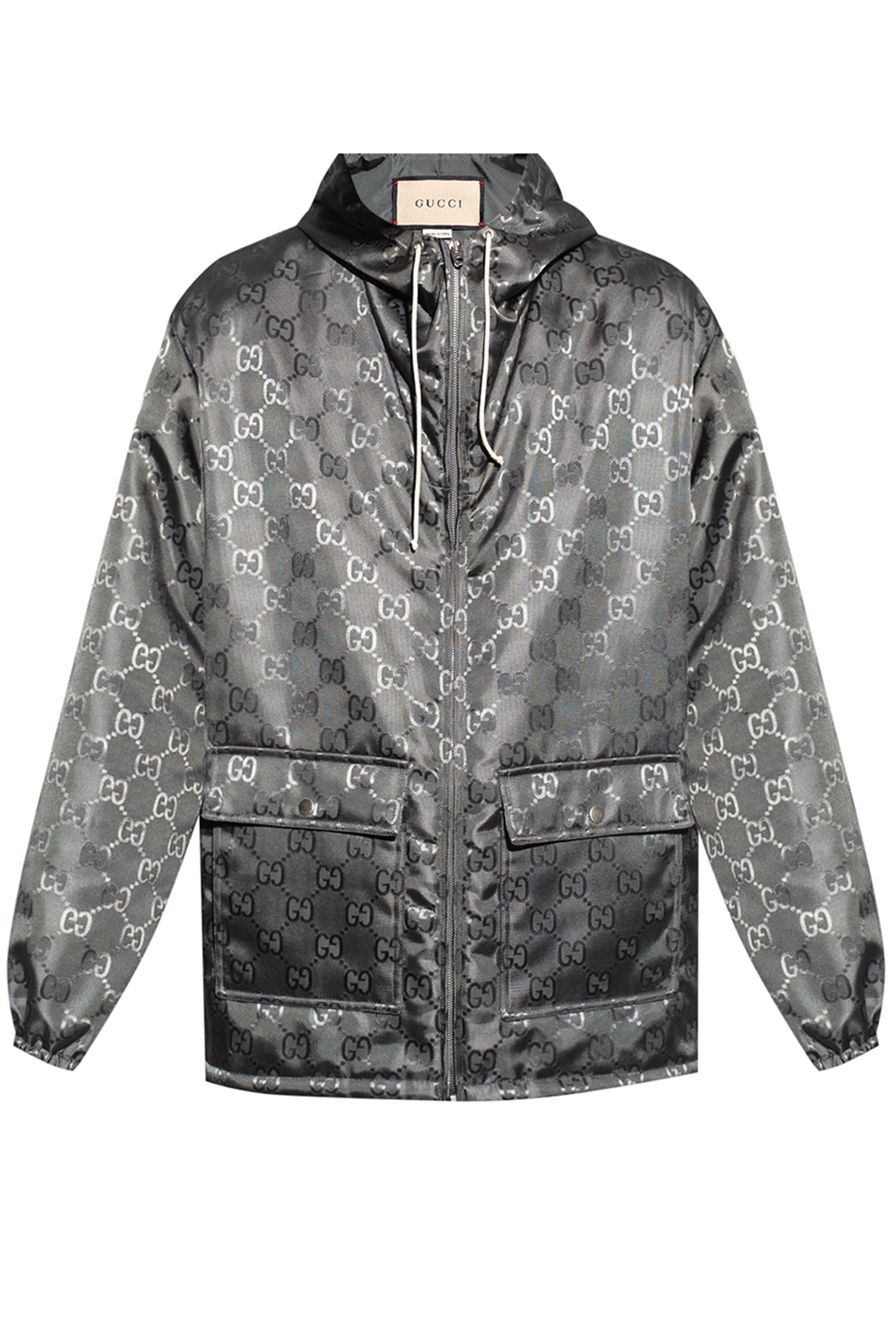 reflective monogram jacket