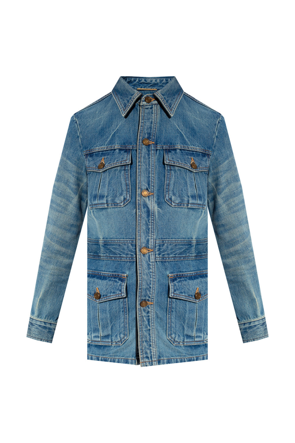 Saint Laurent Distressed denim jacket