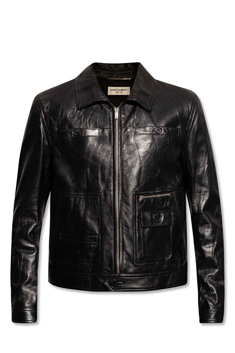 Louis Vuitton leather riders jacket 34 with hanger & garment