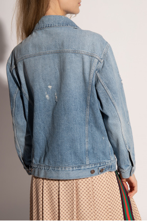 Gucci Appliquéd denim jacket