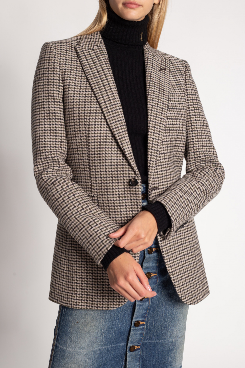 Saint Laurent Houndstooth blazer