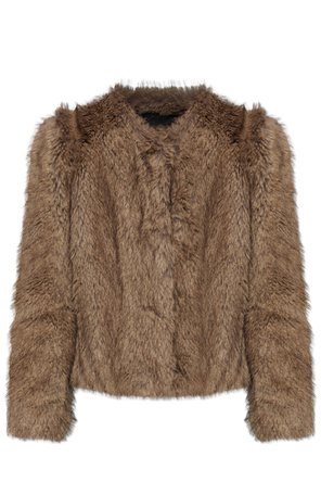‘Sadie Cropped’ faux fur jacket