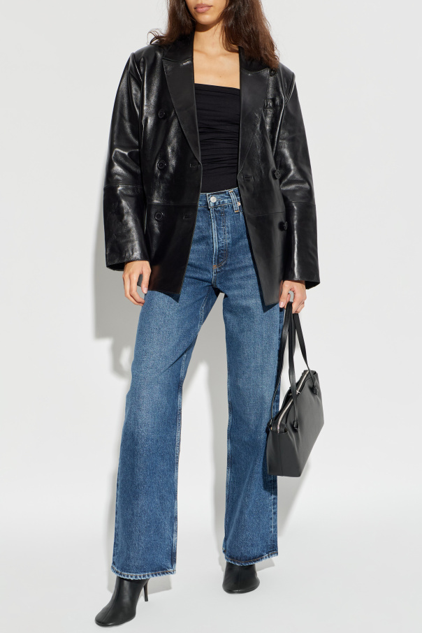 STAND STUDIO Americana de cuero "Alondra"