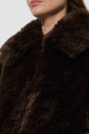 STAND STUDIO Aya Faux Fur Bomber Jacket