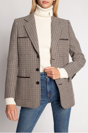 Saint Laurent Houndstooth blazer