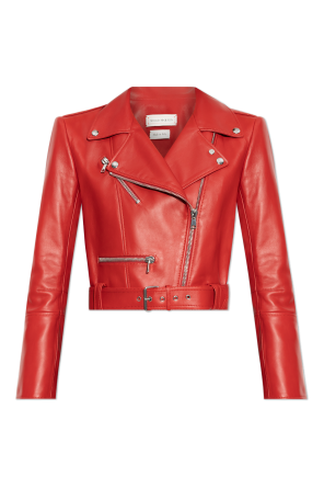 Leather jacket od Alexander McQueen