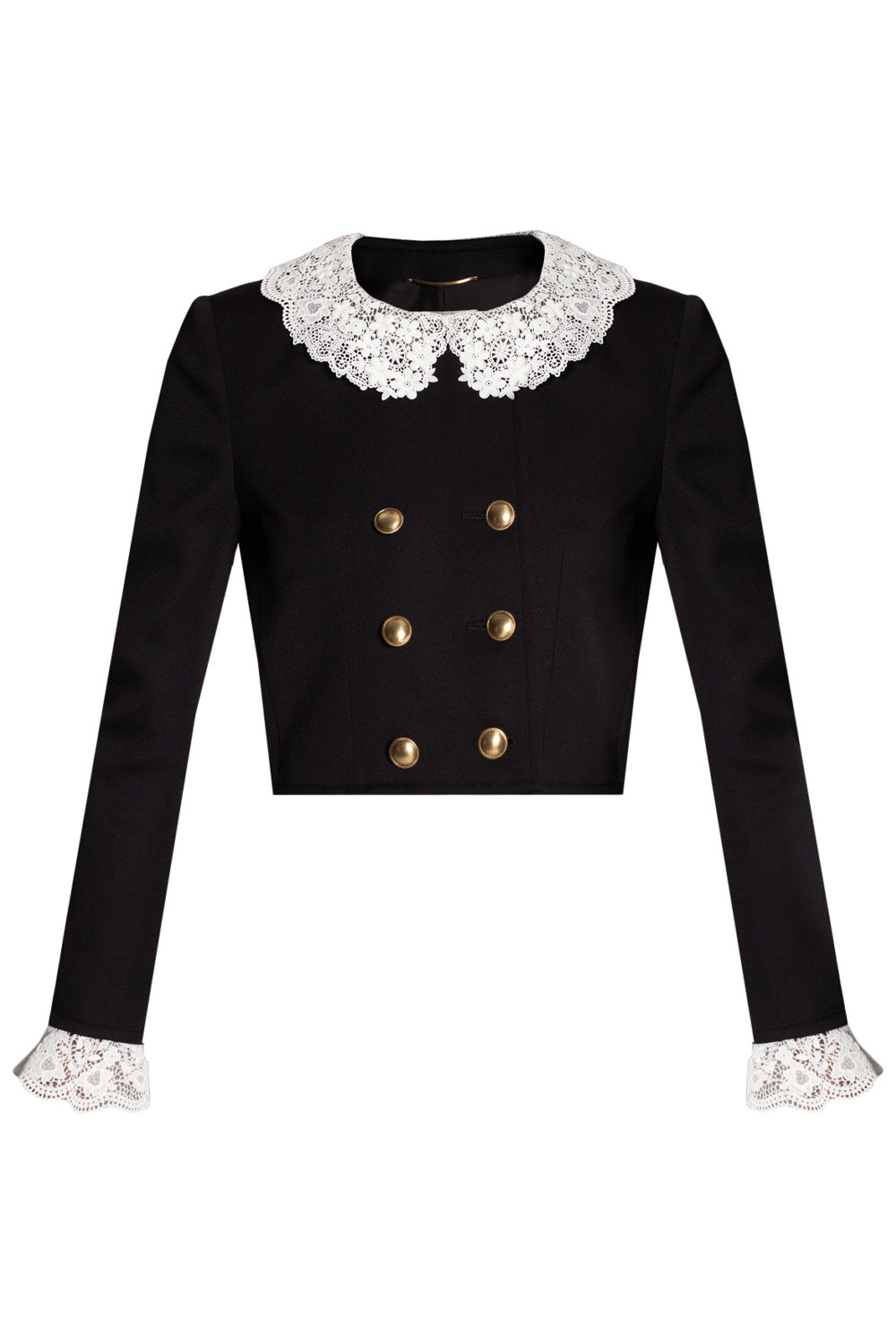 Saint Laurent Blazer with lace collar